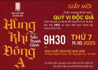 Thứ 7, ngày 11/10/2025, tại 65 Nguyễn Du, Hà Nội.