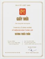 THÔNG BÁO CỦA BAN TỔ CHỨC LỄ DÂNG HƯƠNG KỶ NIỆM 800 NĂM VƯƠNG TRIỀU TRẦN LÊN NGÔI